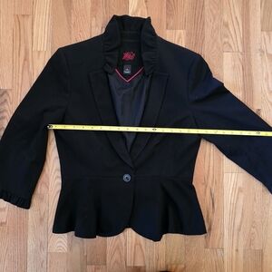 W&B Black Peplum Blazer